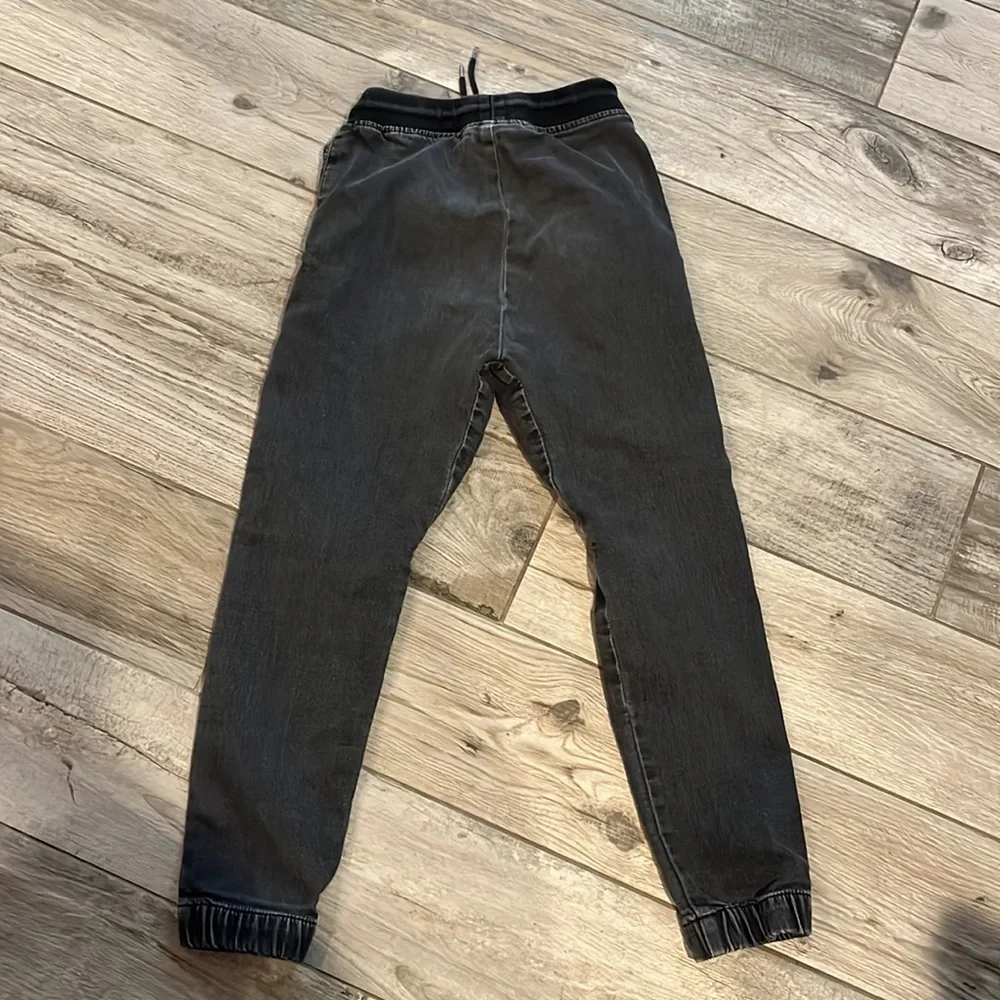 Gymboree grey denim jogger pants, sz 7/8